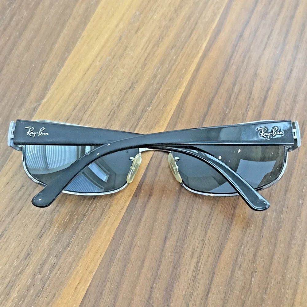 Ray-Ban (1) RB 3189 Leather II & (2) RB 3215 Sunglass Black FRAMES ITALY -3 PAIR